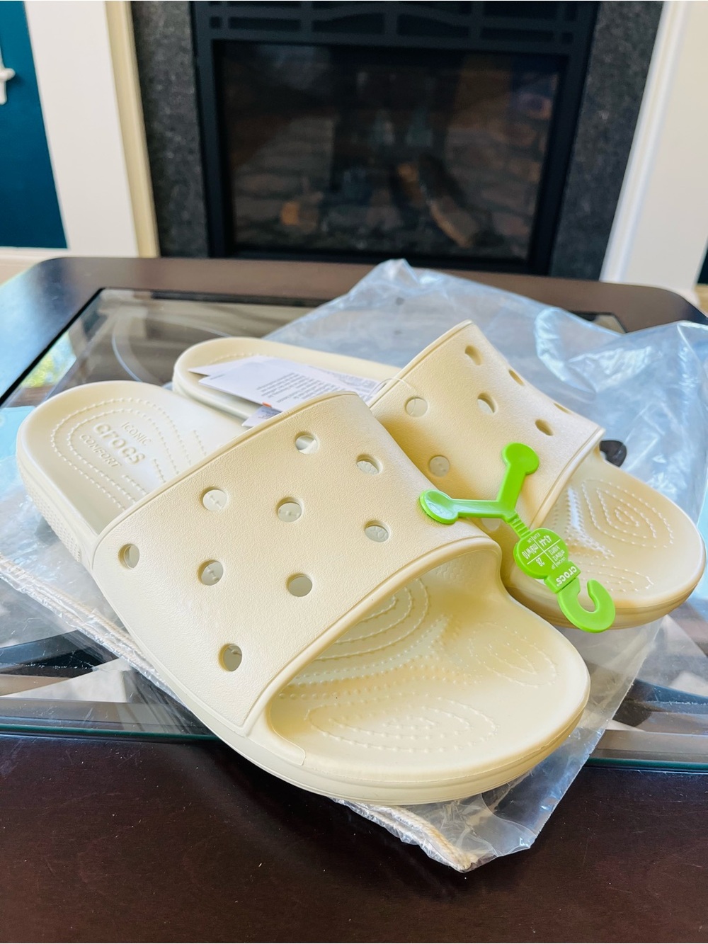Crocs Unisex Adults Classic Slide Shower Sandals - Bone M9/W10